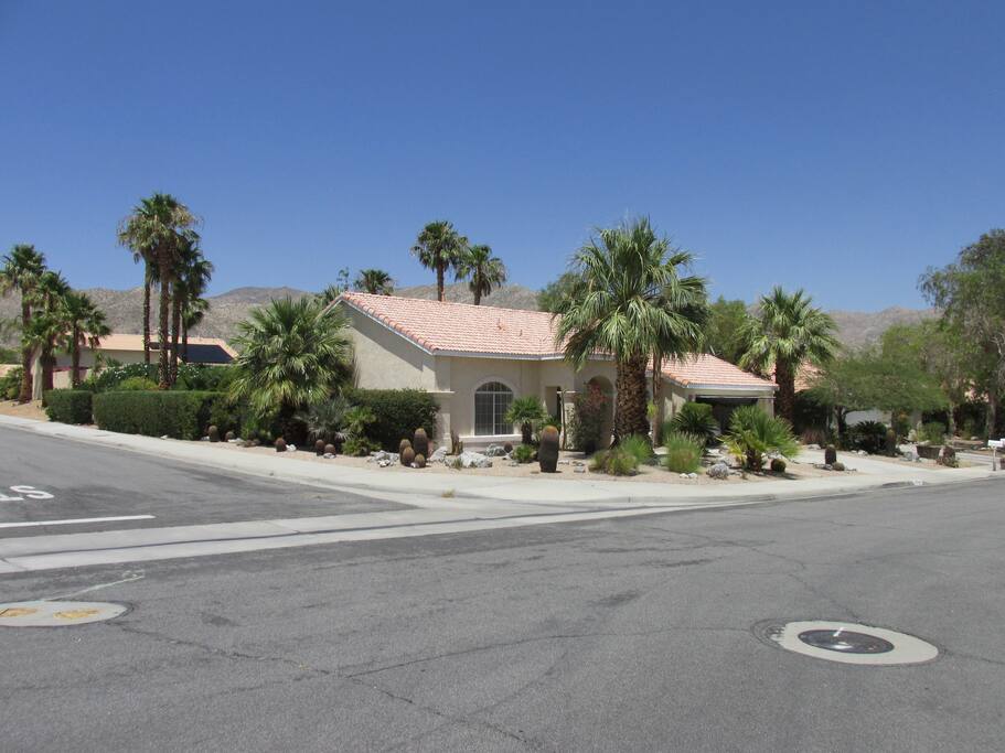 Street view of quiet residential