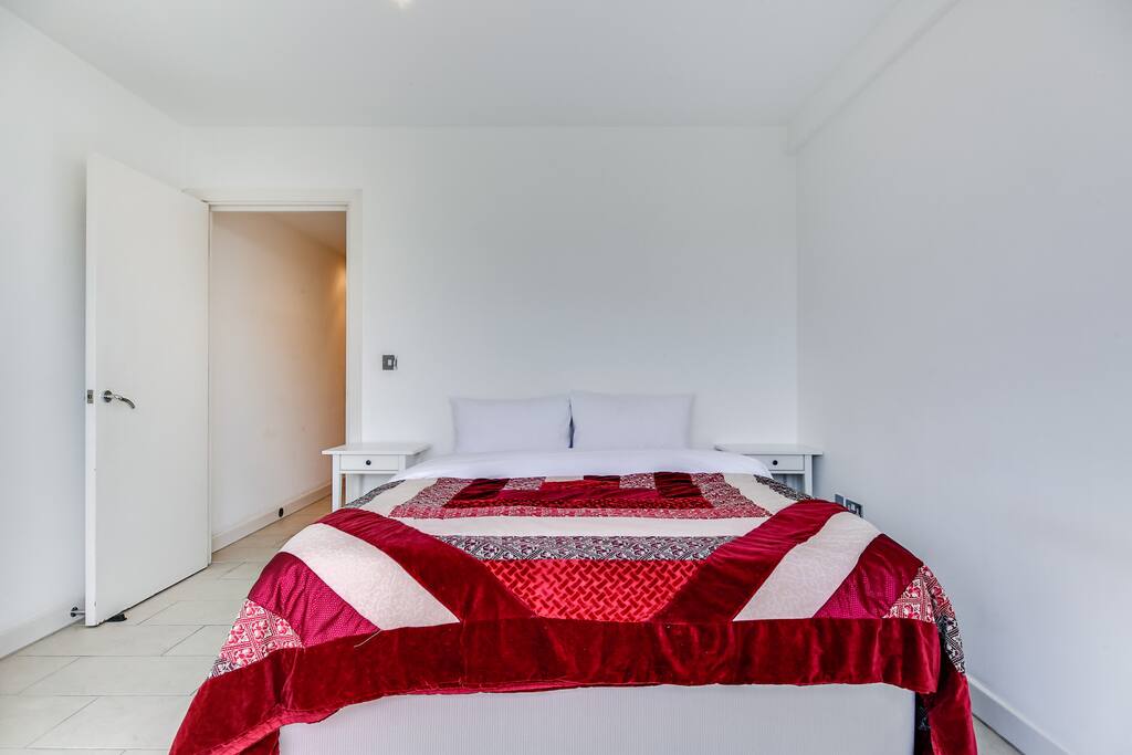 King-size bed.