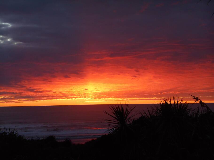 sunset over the sea