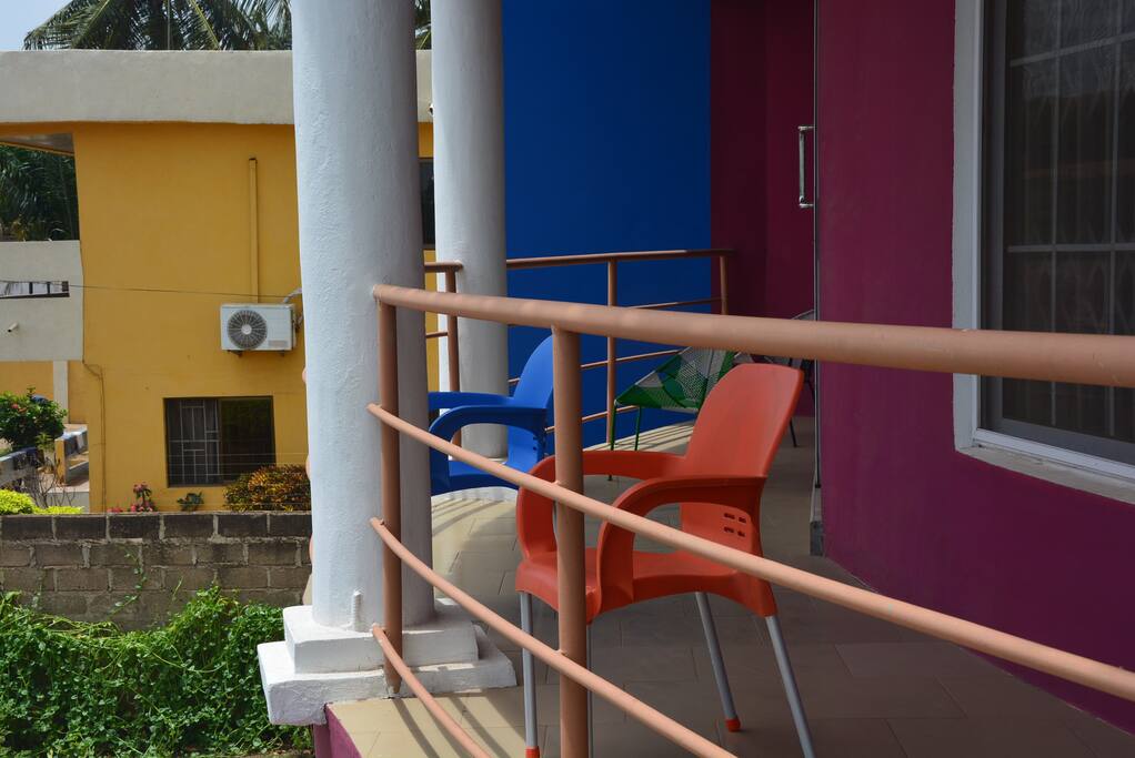 Balcony sitting area