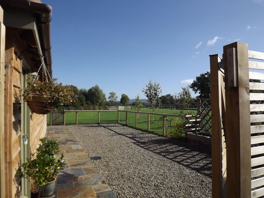Secure dog proof garden surrounding the accommodation