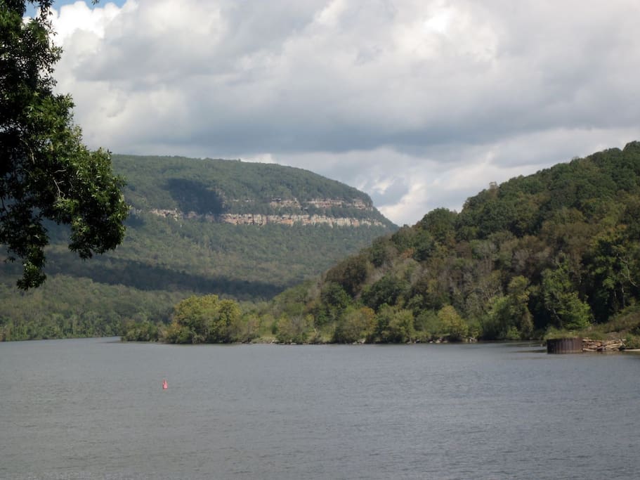 The view of the Tennessee River from the home.