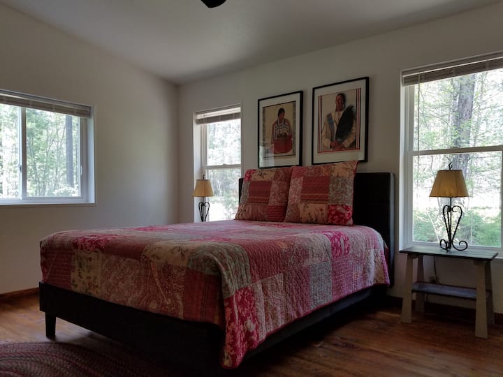 Bedroom with attached bath