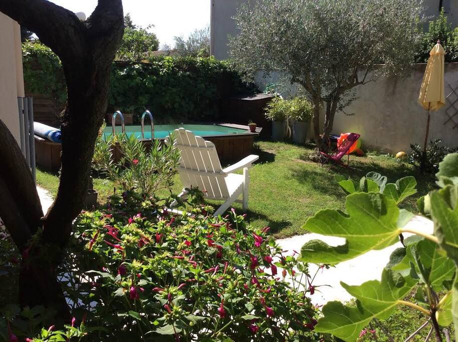 Jardin avec Piscine