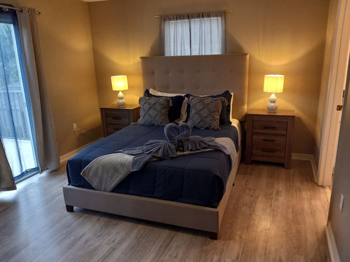 Master bedroom - has large balcony and en-suite