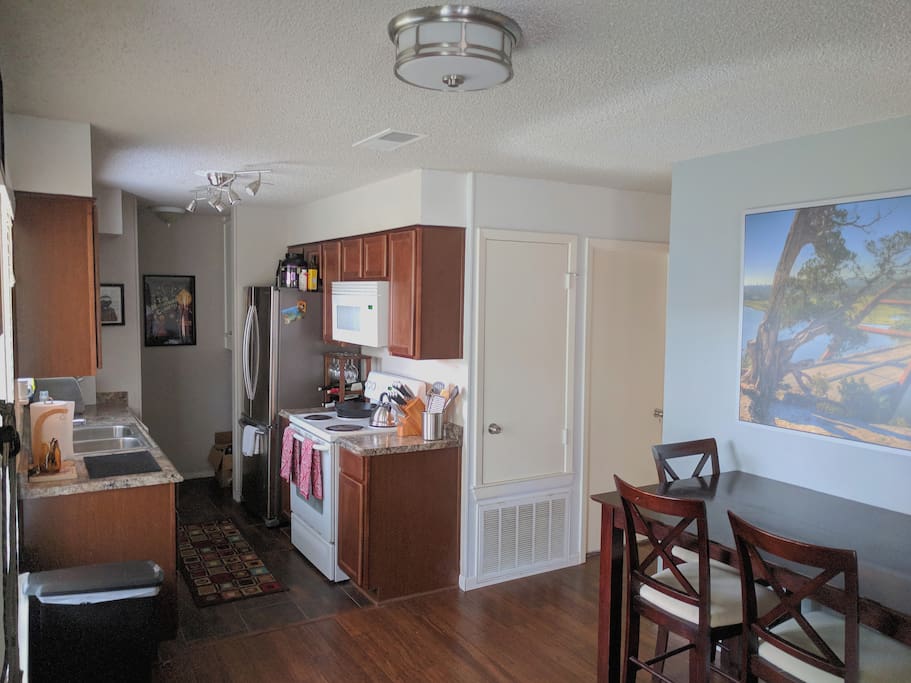 Kitchen and dining area
