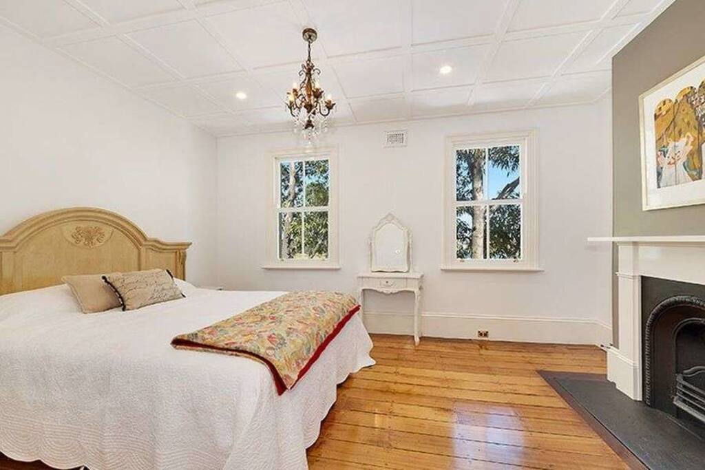 Luxurious master bedroom.