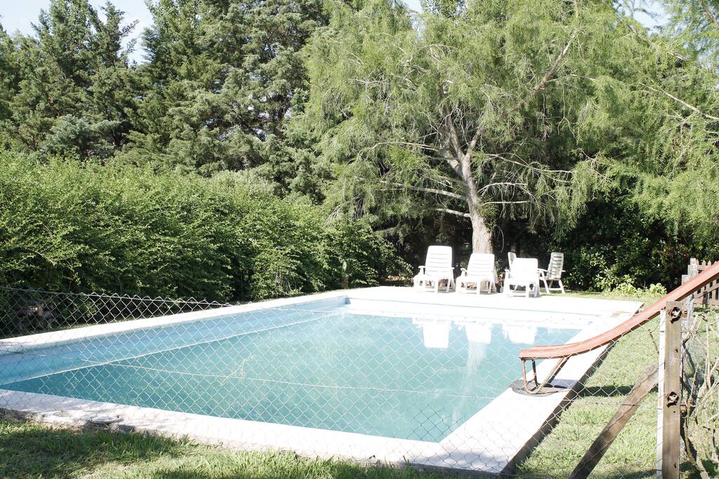 Piscina 6x 15metros con baldosas refractarias