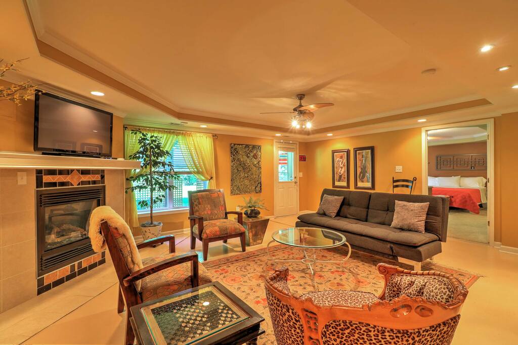 Gather with your group in the living room!