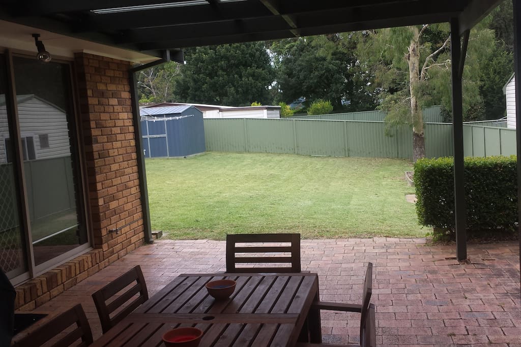 Backyard patio