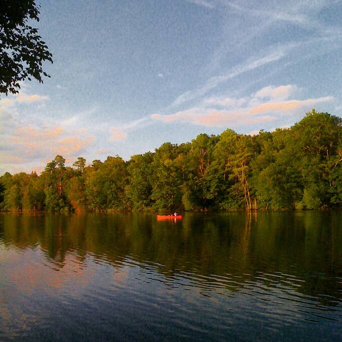 Lakefront on private lake with own dock