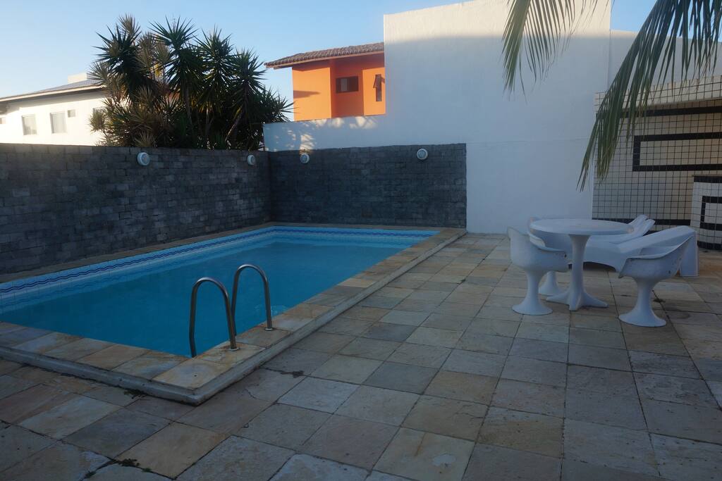 Área do deck da piscina