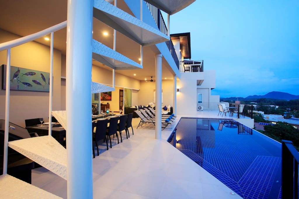 Turquoise Villa, accommodating up to 25 guests with stunning seaviews