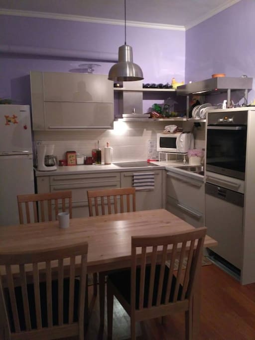 The fully equipped kitchen