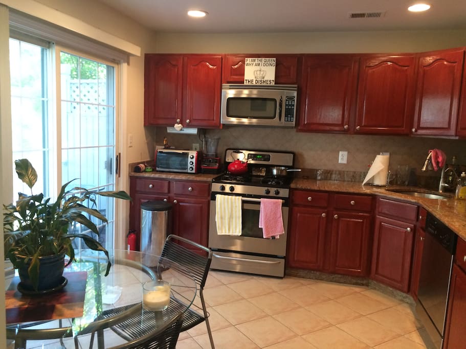 Updated Spacious Kitchen, with a Patio to enjoy coffee.