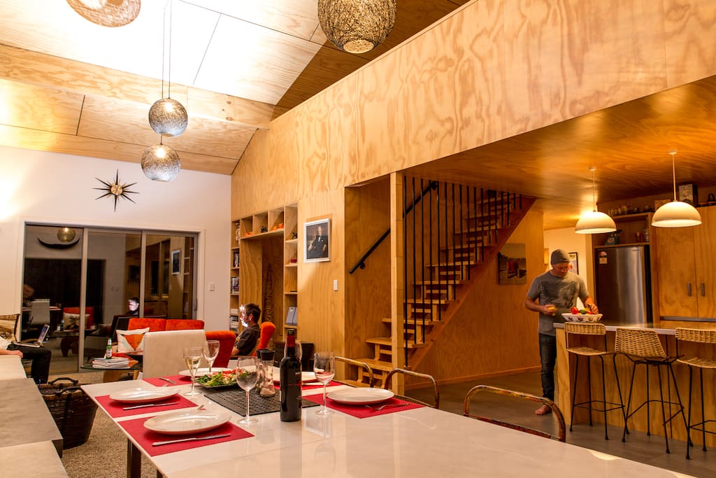 Spacious open plan living and dining area