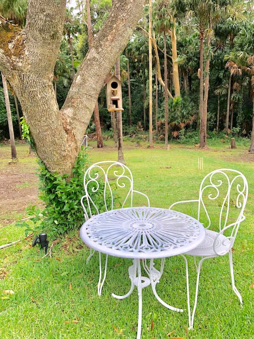 Outdoor area - perfect spot to enjoy breakfast or a glass of wine.