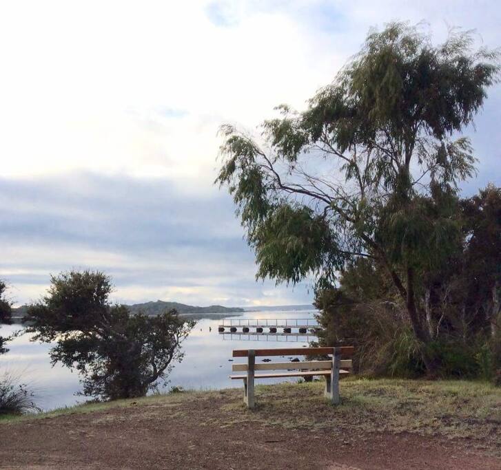 Less than 100 metres to the river and jetty