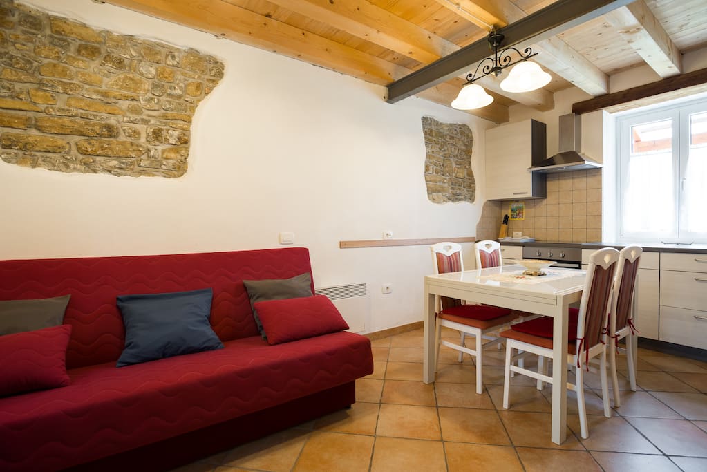 Sofa and table