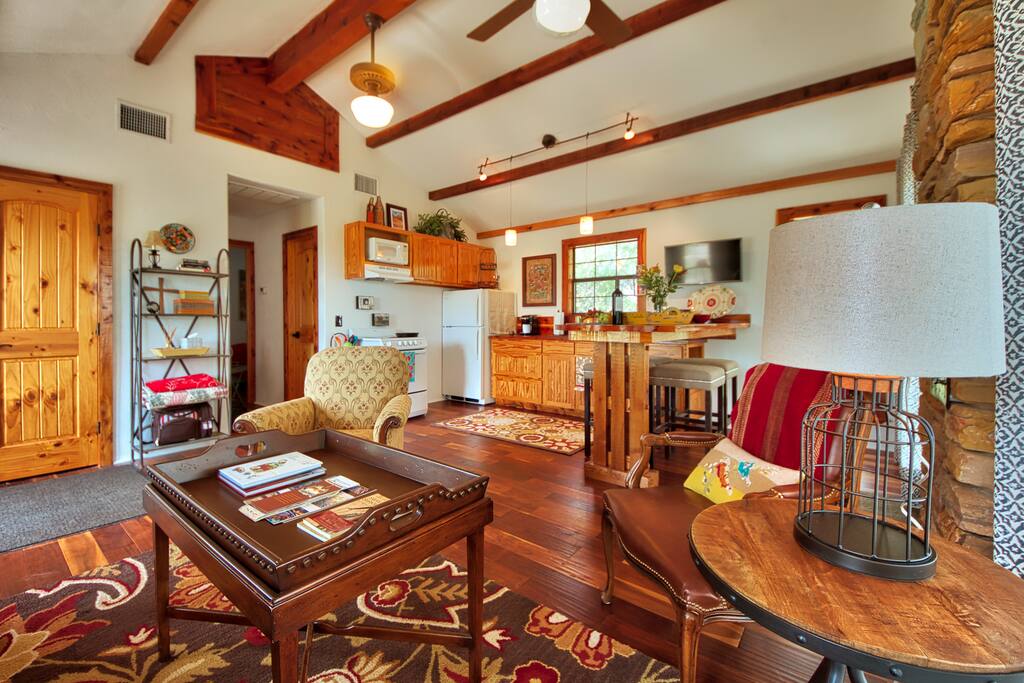 Living Area & Kitchen