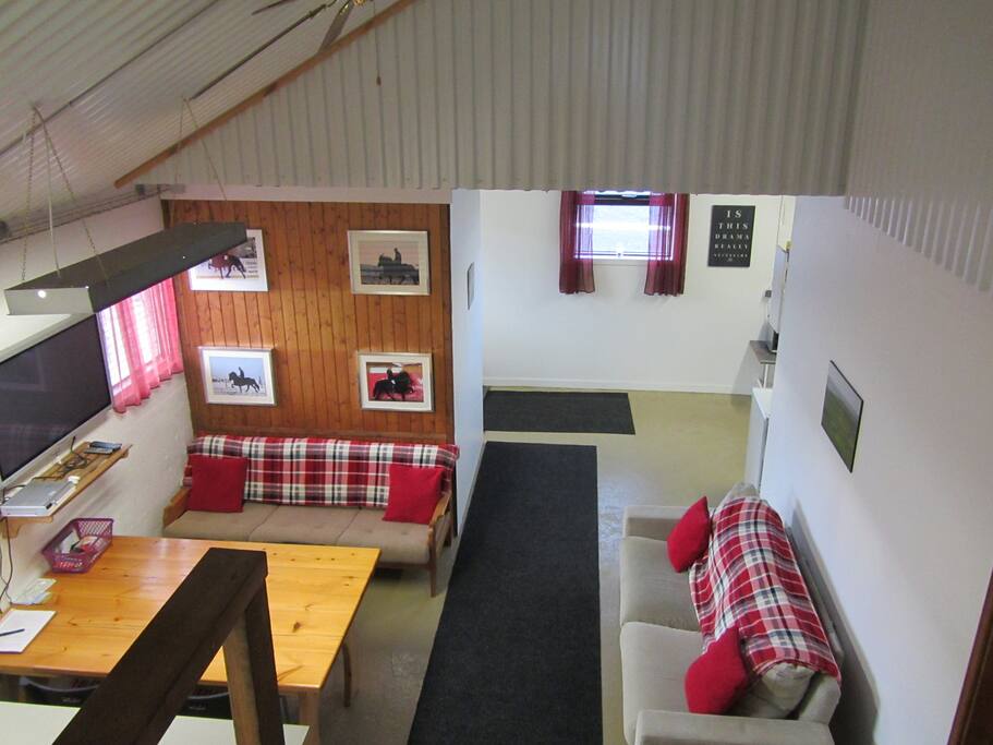 View into the shared area downstairs