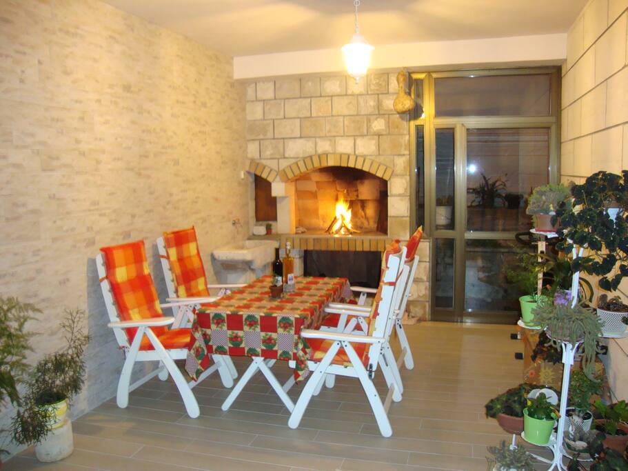 This is the terrace where you can enjoy yourselves.