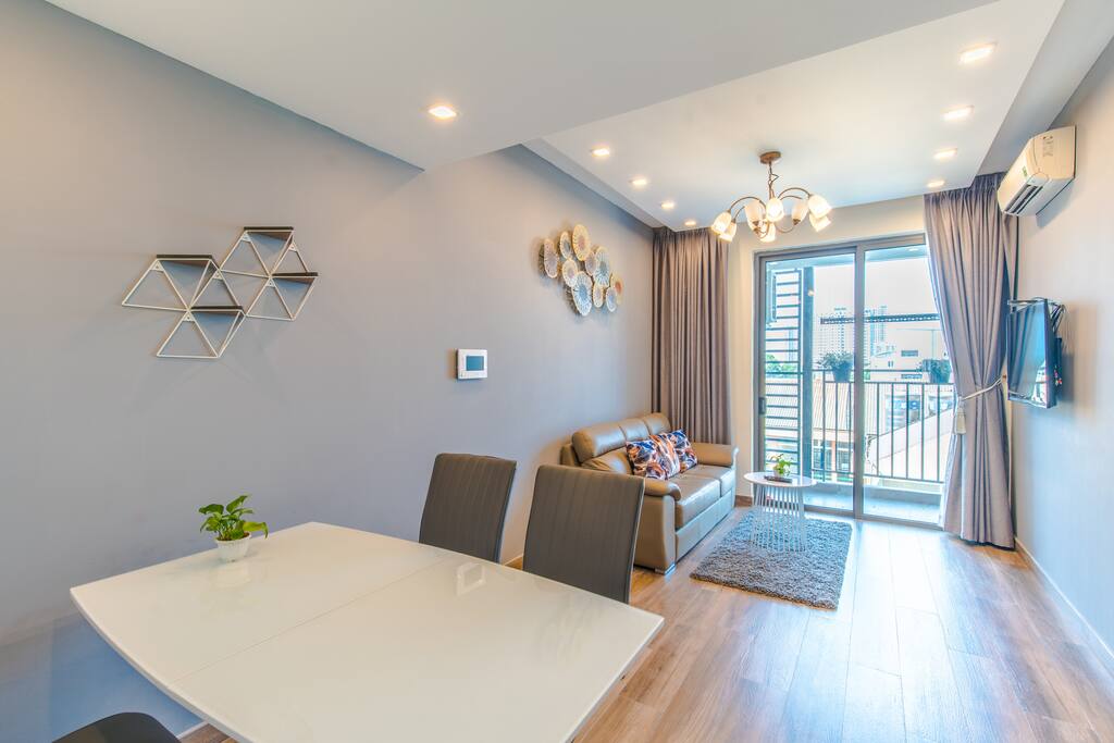 A cosy and nice living room with cable TV and high-speed internet connection