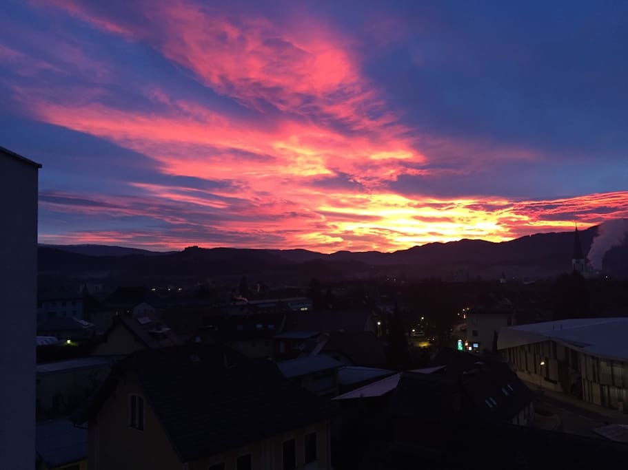 Ausblick vom Schlafzimmer - view from the main bedroom