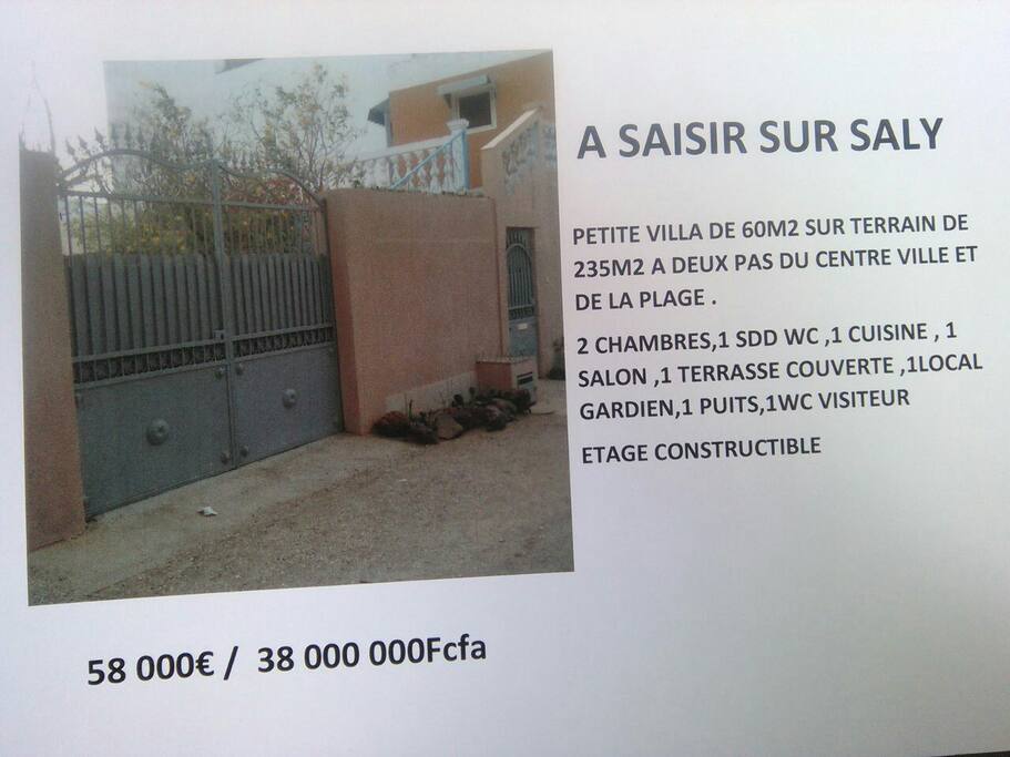 centre de saly un prix tres attractif opportunité a saisir