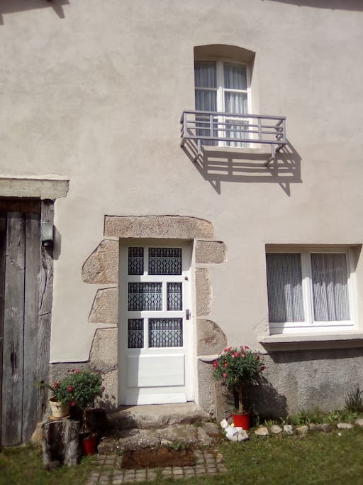A view of the front of the Gite, bathing in glorious sunshine.
