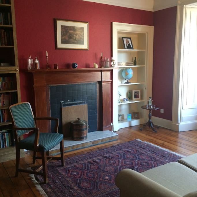 Turn our library to a delightful sitting room when bed not in use.