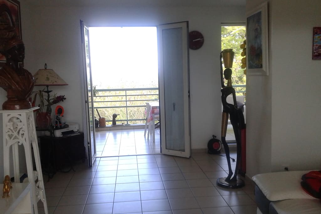 Salon avec cuisine américaine