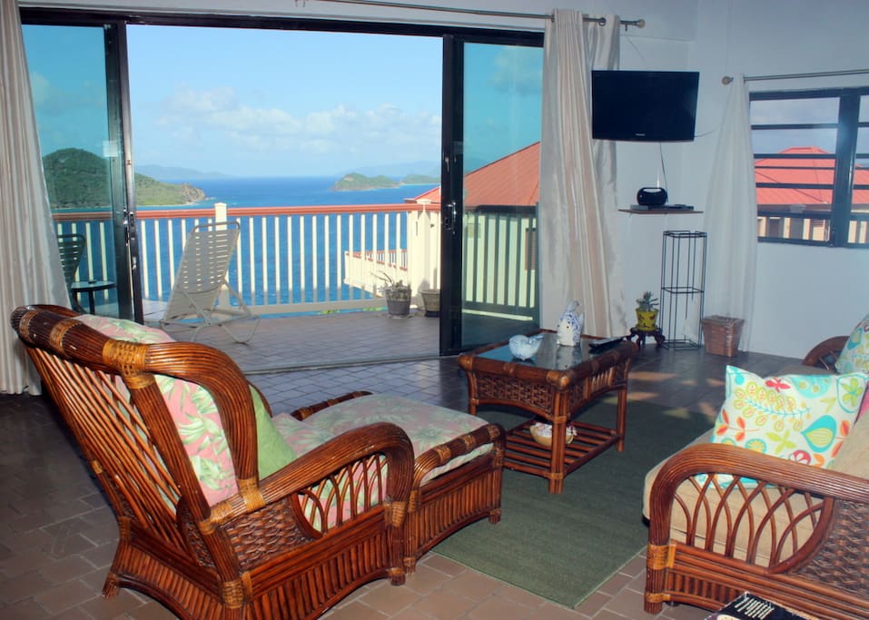 You can see nine islands from your living room. The ocean is right outside your door.