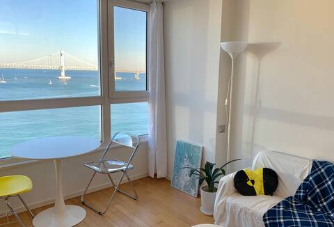 💙 광안대교 정면뷰 𝐌𝐞𝐥𝐥𝐨𝐰! 💙