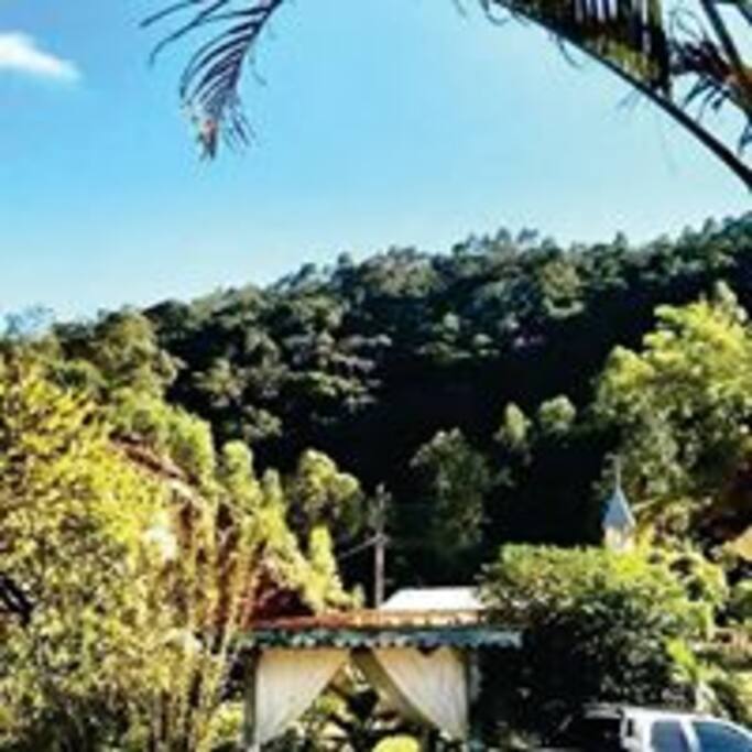 Espaço externo vista para natureza local