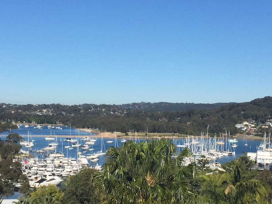 Views across Pittwater, to Bayview