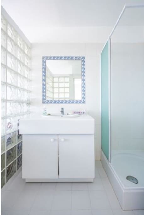 La salle de douche