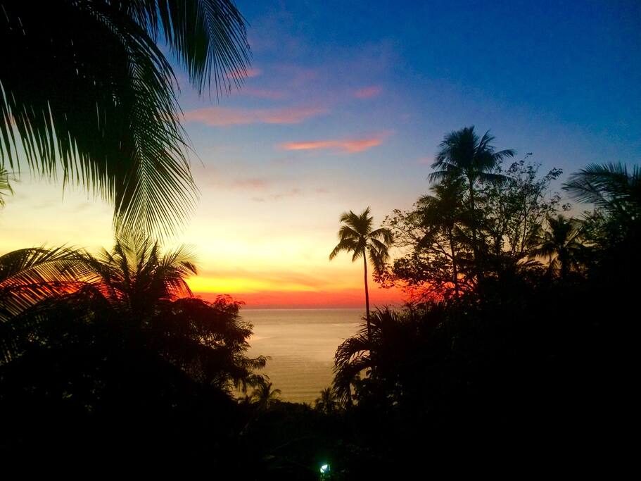 sunrise from the rock garden
