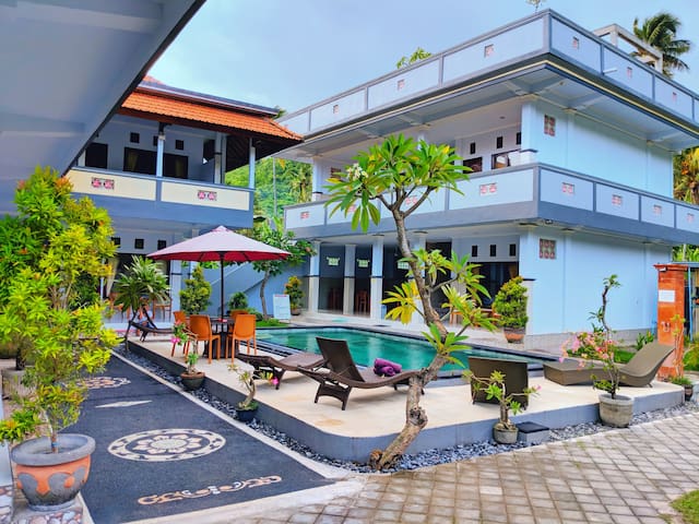 Serangan Mimba with Ac and view pool