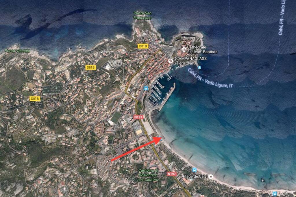 650 m de la plage