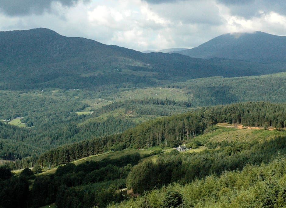 Tyn y Simdde is very secluded, down a track off a road that goes nowhere