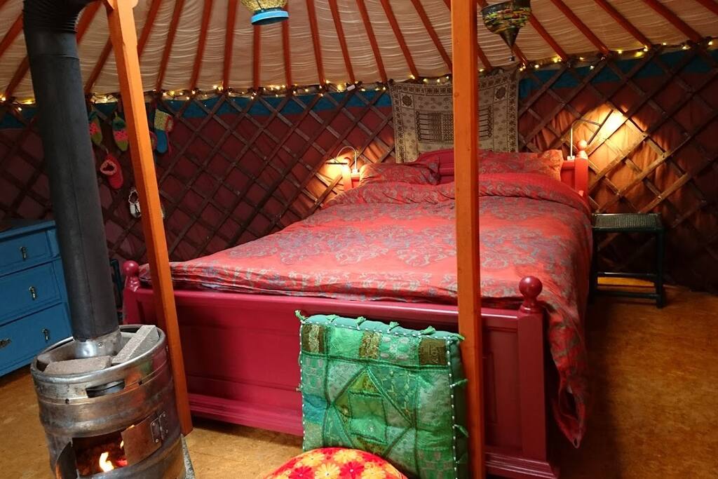het bed is een liefdesnestje