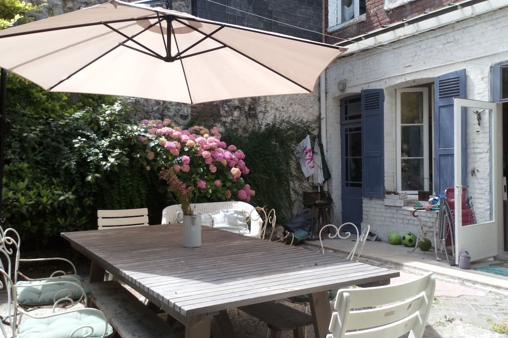 La terrasse côté cuisine
