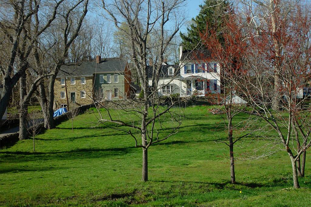 around the village