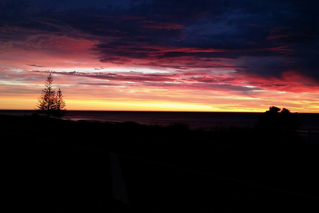 Sunrise from our place