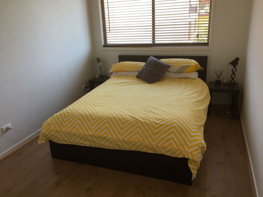Secondary bedroom with large wardrobe