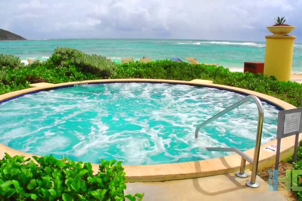 Hot tub on the beach