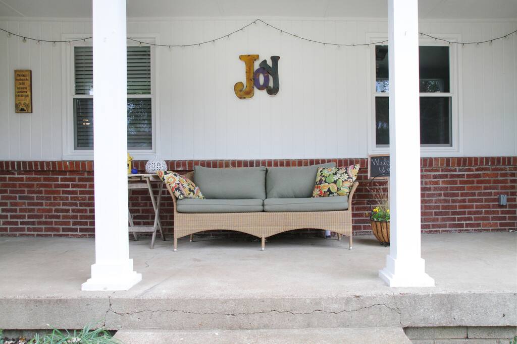 Enjoy your fav beverage morning, noon or night on the front porch.