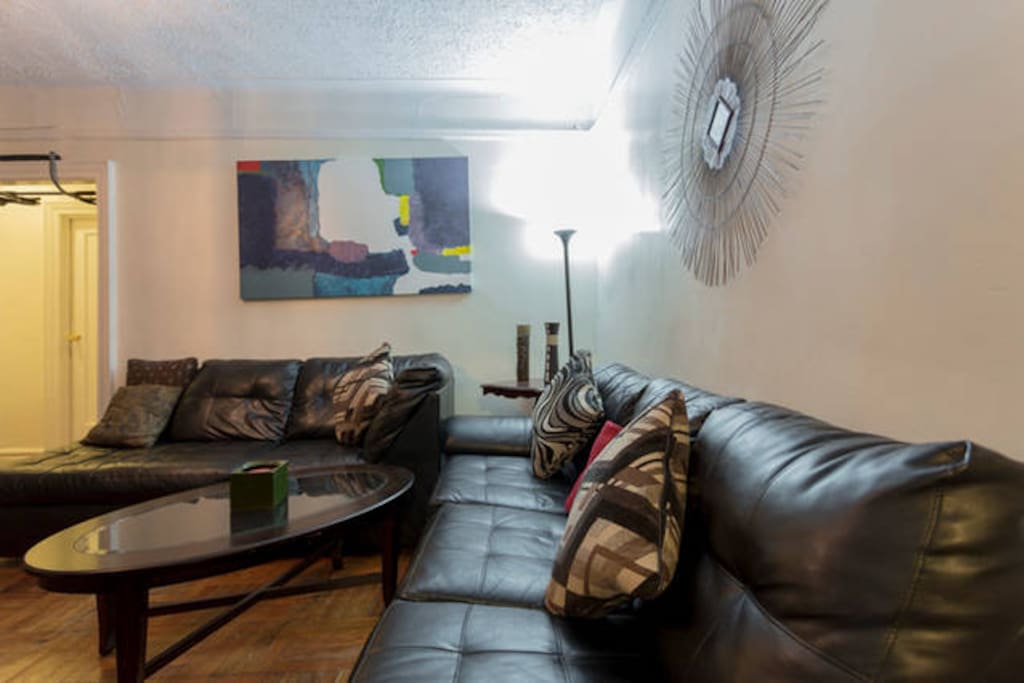 These are the two comfortable couches where you will be sleeping at! (you can request an air mattress but availability may vary. make sure to read the "house rules" section for details on everything)