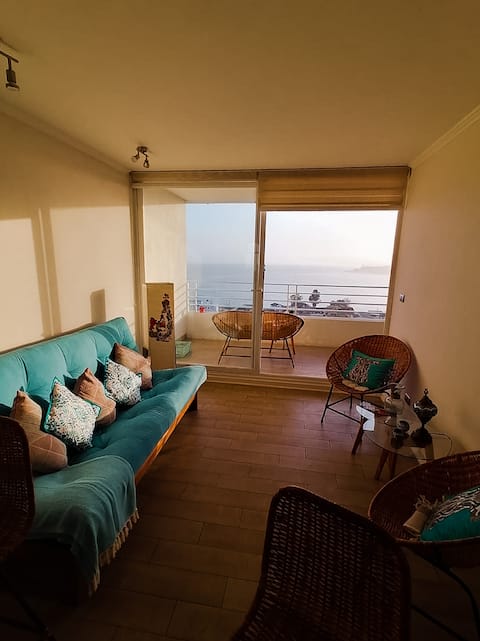 Popular Airbnb listing: Royal Sea View - XL Terrace - Pet Friendly in Concón